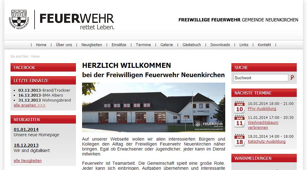 Homepage der Freiwilligen Feuerwehr Neuenkirchen